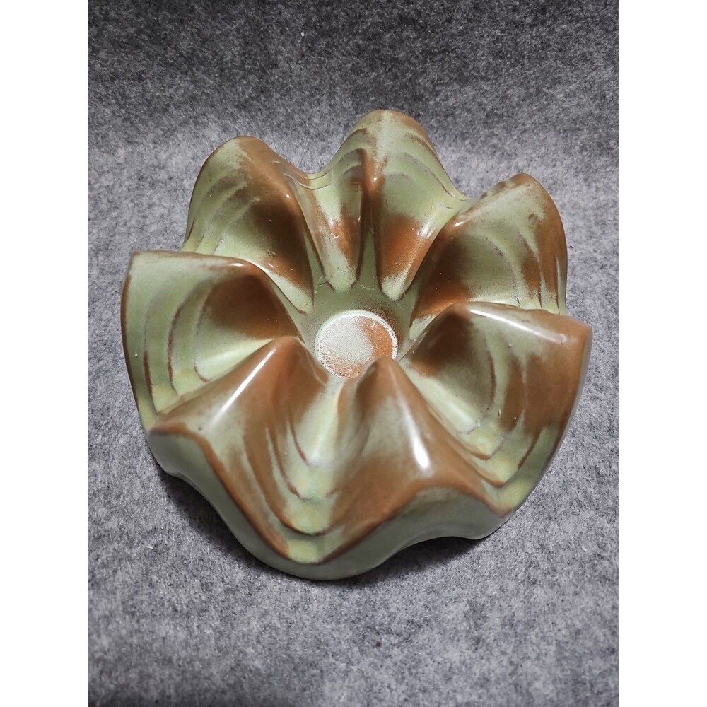 Frankoma Prairie Green Casserole Warming Stand  Glaze Vintage.